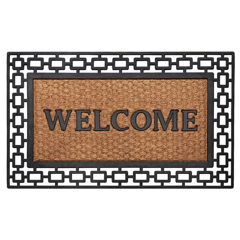 Recycled Rubber Door Mats, Outdoor/Indoor Durable & Easy to Clean All Season All